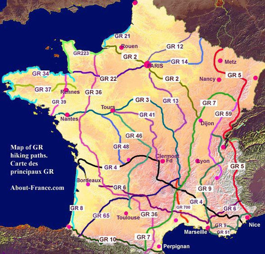 Combien de chemin de grande randonnée en France ?