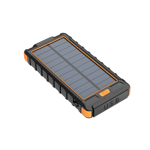 batterie externe recharge solaire orange